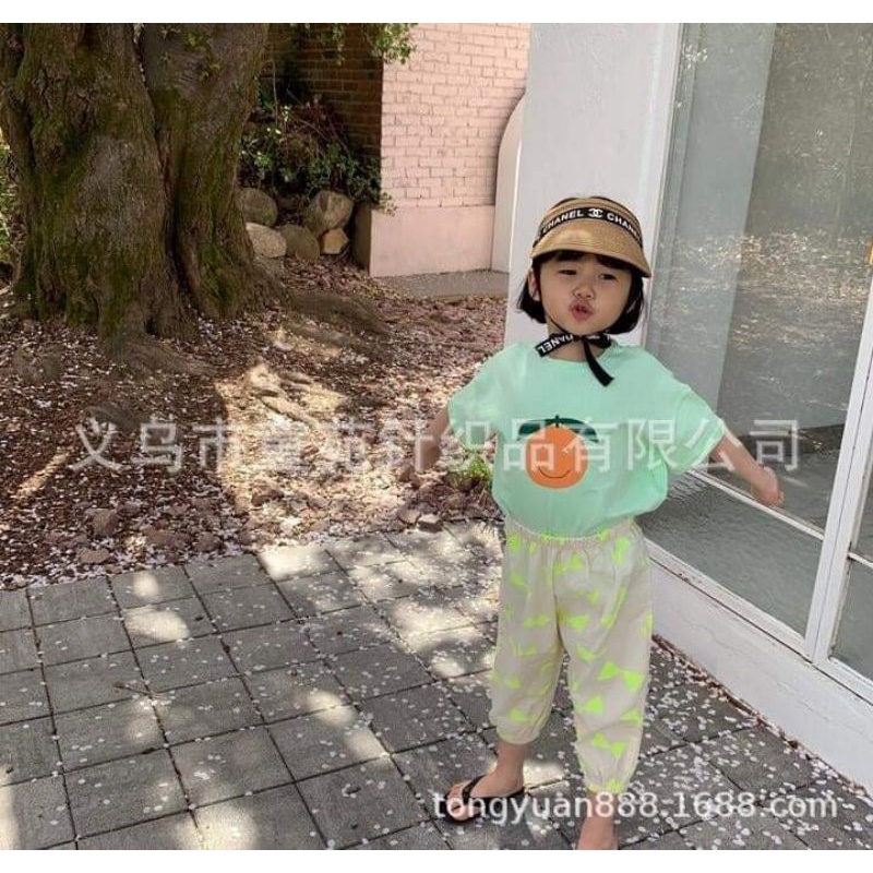 Mũ cói nửa đầu phối dây buộc cho bé