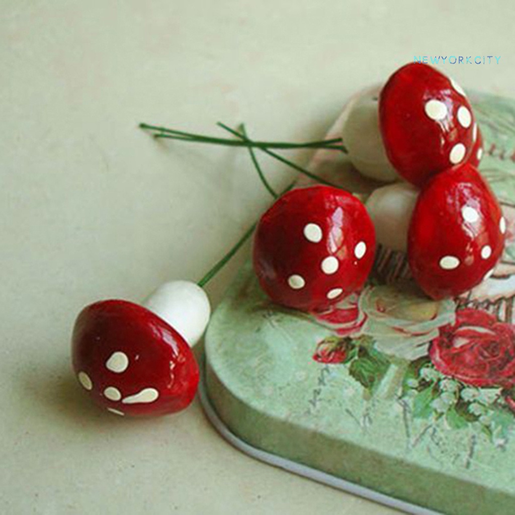 Set 20 Đồ trang trí Nấm Mini Trang Trí Sân Vườn