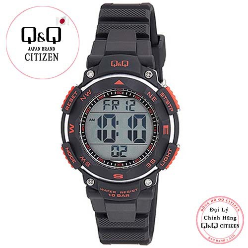 Đồng hồ điện tử Q&amp;Q Citizen M149J001Y dây nhựa thương hiệu Nhật Bản