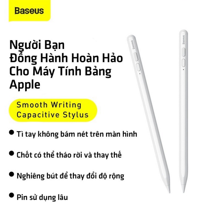 Bút Cảm Ứng Baseus Smooth Điện Dung Cảm Ứng Màn Hình Cho Ipad Pro Air Cho Apple iPad Pencil 2 - TopLink