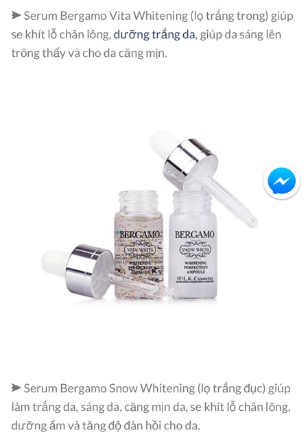 SET 4 CHAI TINH CHẤT DƯỠNG DA BERGAMO LUXURY GOLD COLLAGEN SERUM | BigBuy360 - bigbuy360.vn