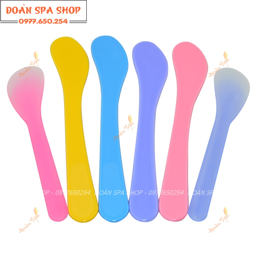 Thìa nhựa đắp mặt nạ, Bôi gel triệt lông dùng trong spa