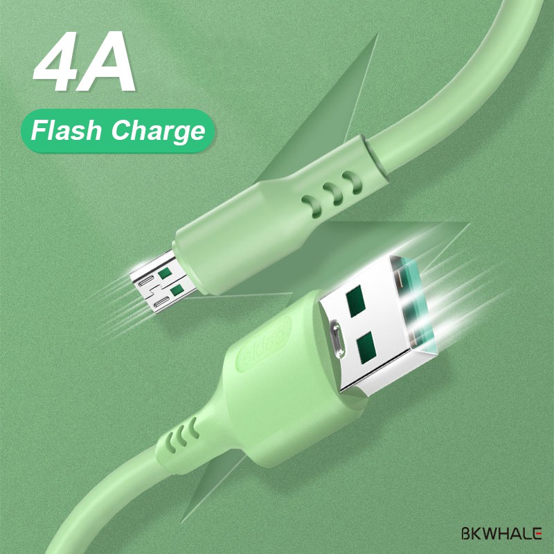 Cáp Sạc Nhanh Bkwhale Nhiều Màu Sắc Cổng Type-C / Micro Usb Dài 1m Cho Android