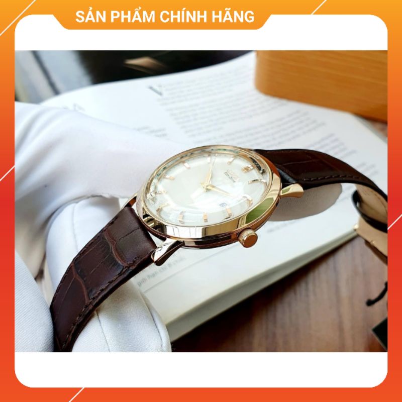 Đồng hồ nam dây da chính hãng Citizen Eco Drive BM7193-07B