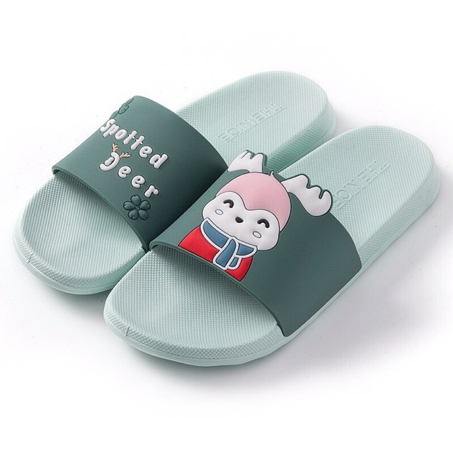 DÉP CAO SU UNISEX THỜI TRANG ULZZANG IN NỔI 3D TUẦN LỘC CỰC XINH