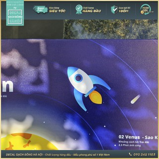 Decal dán cho bé khám phá Hệ Mặt Trời - Solar System