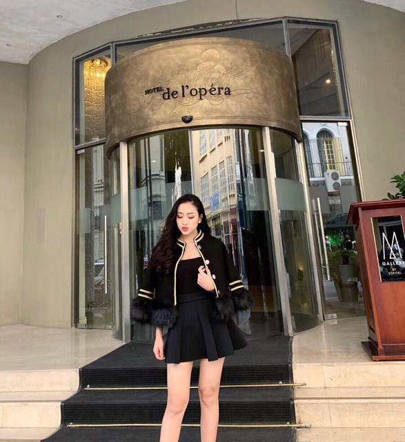 Áo dạ lông hoàng gia