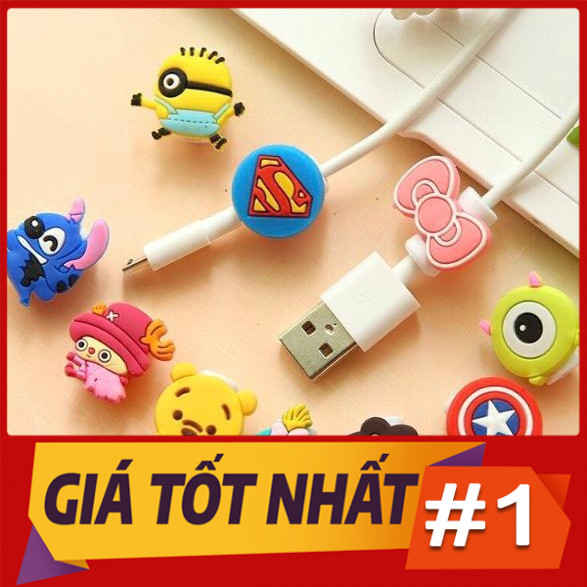 Deal Tốt(𝐓𝐑𝐈 𝐀̂𝐍 𝐊𝐇𝐀́𝐂𝐇 𝐇𝐀̀𝐍𝐆) Nút Gắn Bảo Vệ Đầu Dây Cáp Sạc ĐTDĐ - Máy Tính Bảng (Mẫu Ngẫu Nhiên)Giá sập sàn