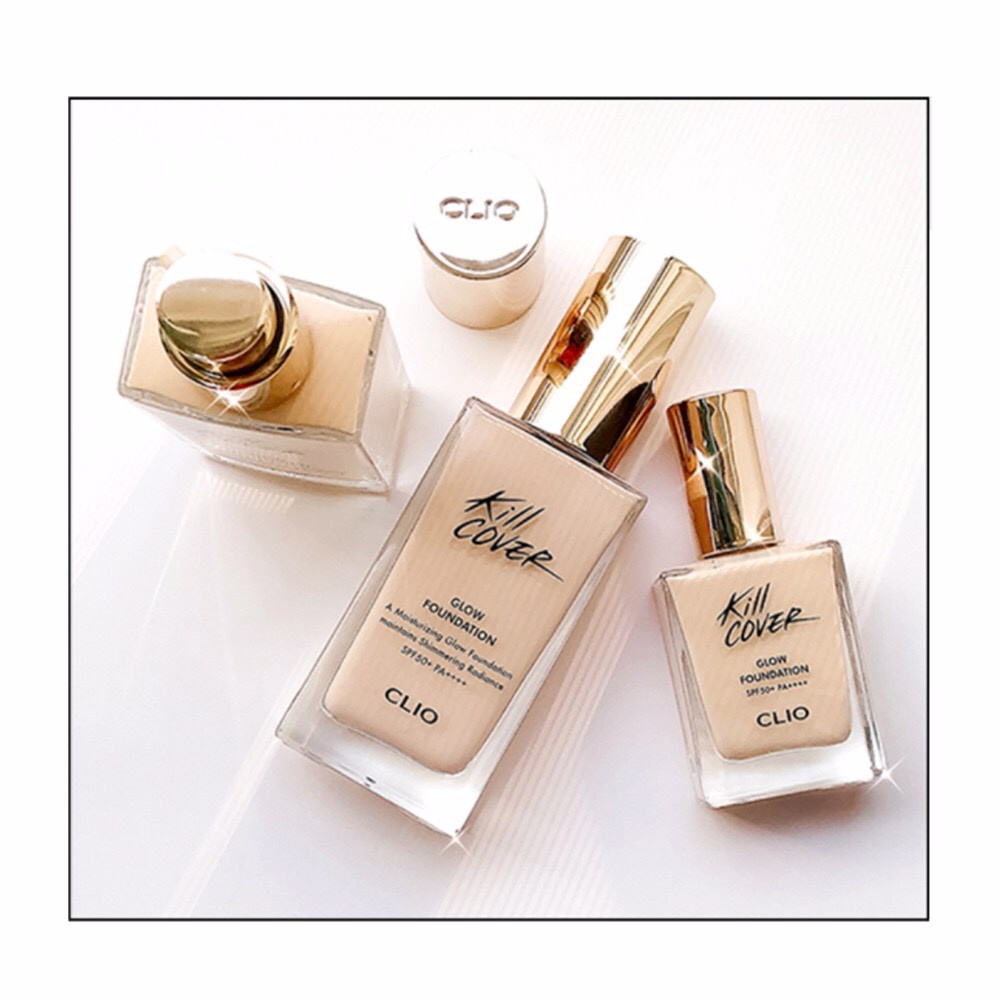 Kem nền CLIO Kill Cover Glow Foundation 15g - độ che phủ cao, da căng mọng