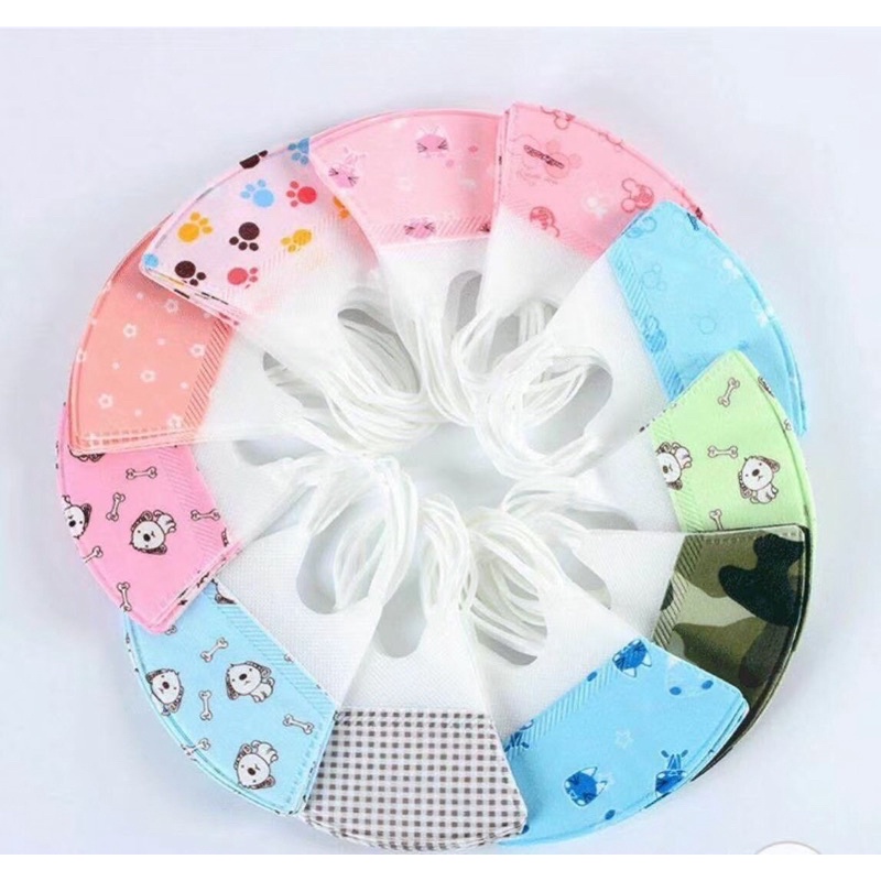 Set 5 khẩu trang 3D cho bé