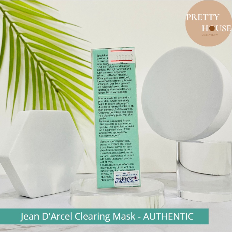Mặt Nạ Giúp Giảm Mụn Và Se Khít Lỗ Chân Lông Jean D'Arcel Clearing Mask jean darcel
