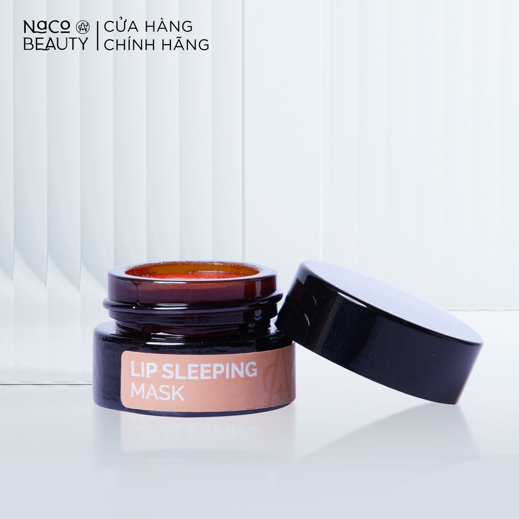 Combo Mặt Nạ Môi &amp; Tẩy Tế Bào Chết NacoBeauty Dưỡng Hồng Môi Khô Môi Set Dưỡng Môi Ủ Môi Hồng Tẩy Tế Bào Chết Môi Hạt Mơ