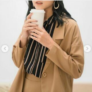 Pass áo sơ mi kẻ Tyribee (màu cam)