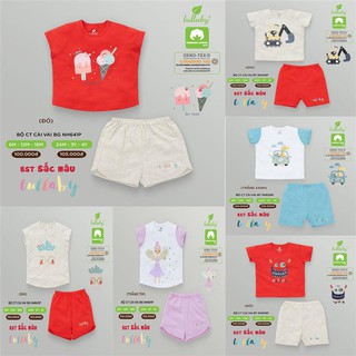 Bộ Lullaby cộc tay cài vai bé gái/ bé trai cho bé sơ sinh tới 4Y [NH641P] - BTS mùa hè 2021 Lullaby Sale mới nhất