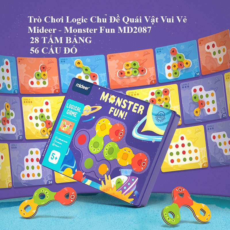 Trò Chơi Logic Chủ Đề Quái Vật Vui Vẻ Mideer - Monster Fun MD2087