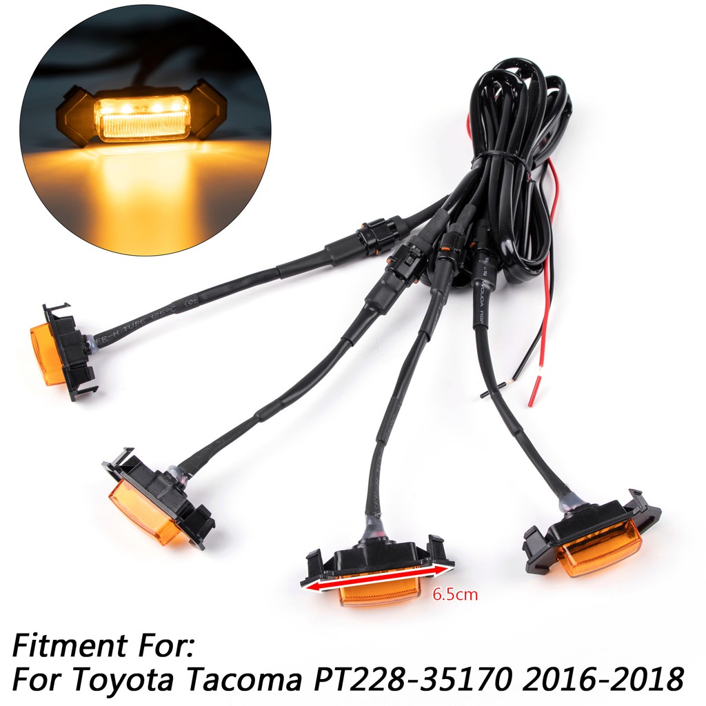 Areyourshop Đèn LED Lưới Tản Nhiệt Cản Trước 4X Cho Tacoma 2016-2019 PT228-35170