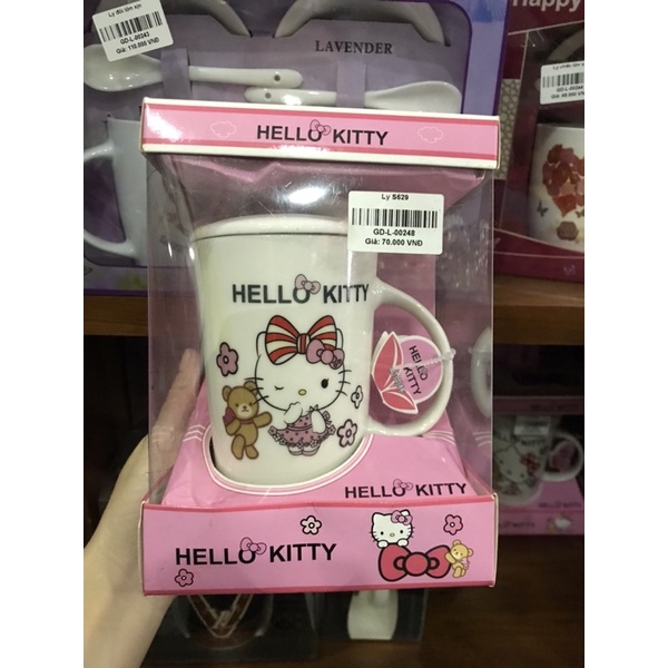 Hộp ly Hello Kitty