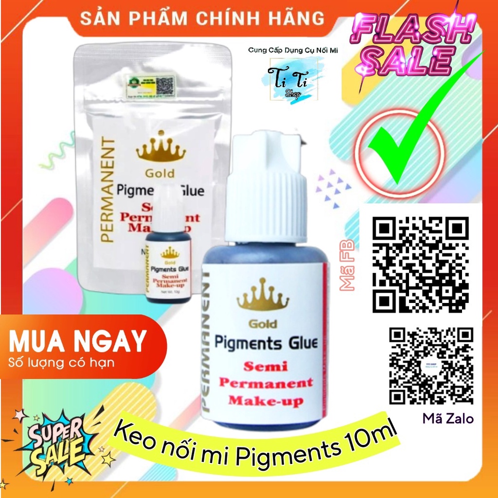KEO NỐI MI PIGMENTS 10ml