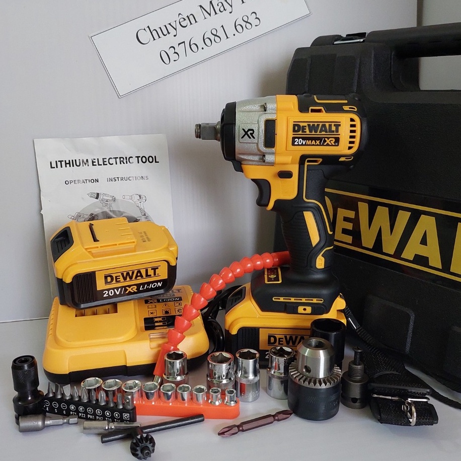MÁY SIẾT BULONG DEWALT 20V DFC887, ĐỘNG CƠ KHÔNG CHỔI THAN HÀNG CAO CẤP