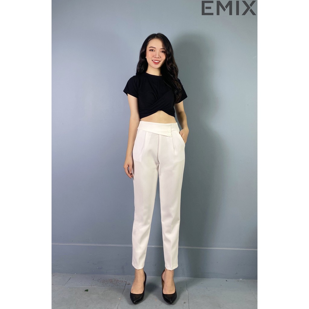 Quần tây công sở tuyết mưa màu đen 805 EMIX | BigBuy360 - bigbuy360.vn