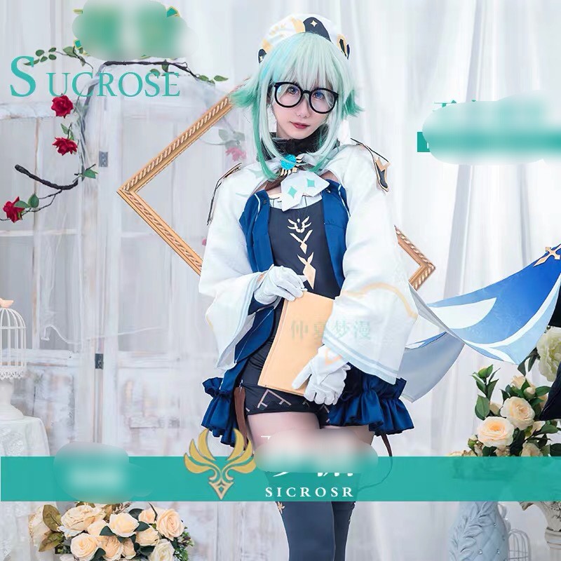 Set cosplay Sucrose Genshin Impact