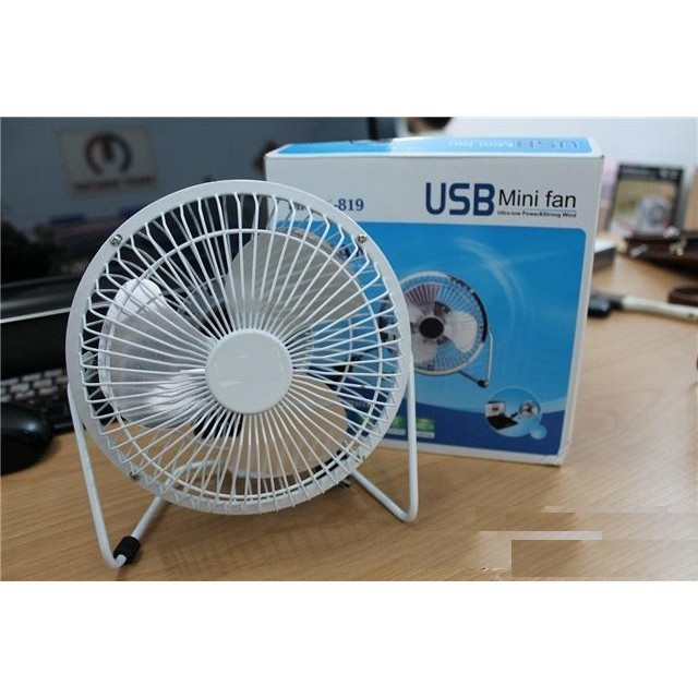 [LOẠI LỚN-20CM] Quạt lồng sắt làm mát nguồn USB (loại lớn 819) Đen & Xanh, Quạt để bàn mini siêu mát 3 cánh to, quạt USB | BigBuy360 - bigbuy360.vn