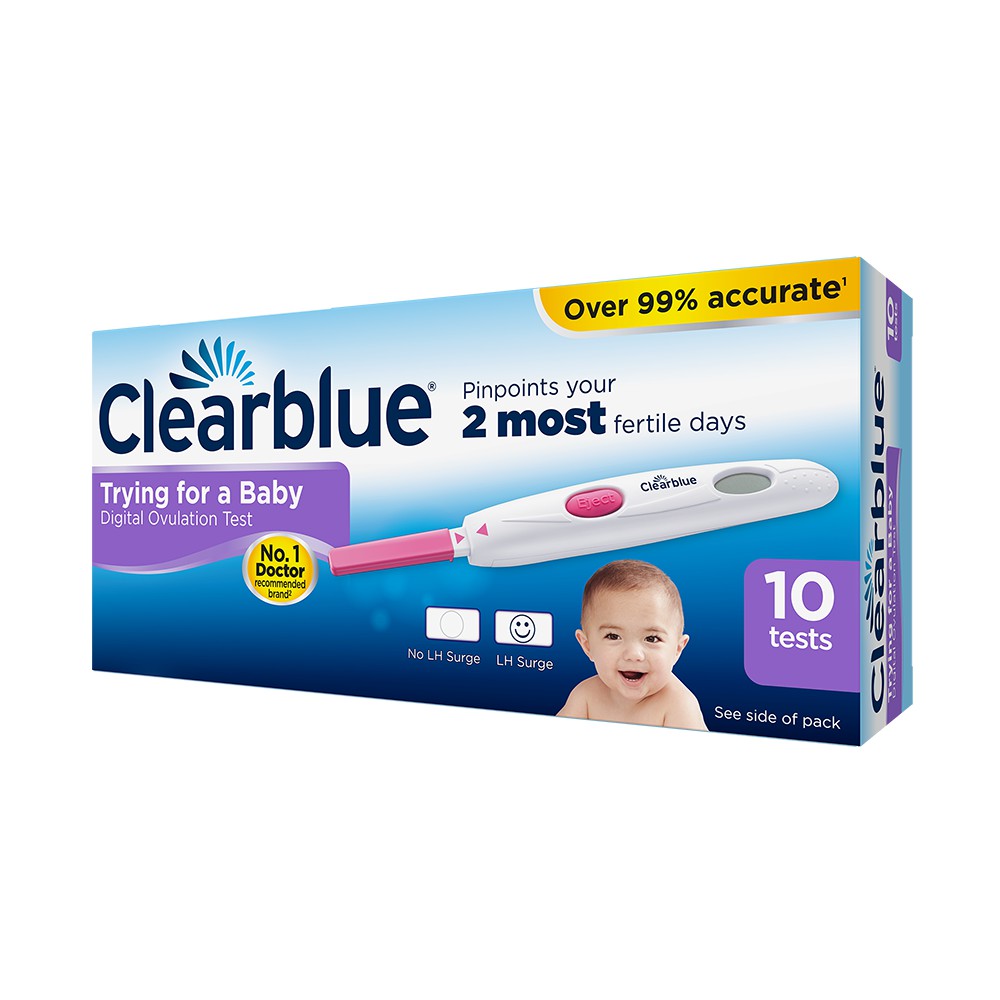 HỘP 10 QUE THỬ RỤNG TRỨNG ĐIỆN TỬ CLEARBLUE UK