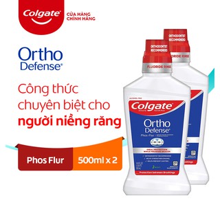 Combo 2 Nước súc miệng Colgate Ortho với công thức chuyên biệt cho người