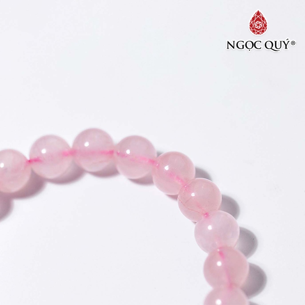 Vòng tay TA hồng charm bạc ngôi sao 6 cánh - Ngọc Quý