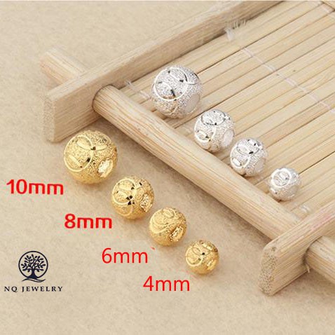 Bi bạc mạ vàng có họa tiết