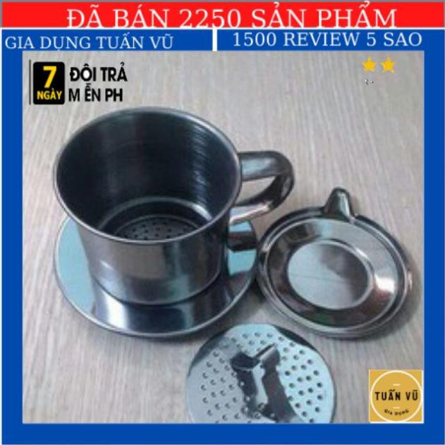 [ Free ship ]  Phin pha cà phê bằng inox Coffee Finter cafe sáng bóng