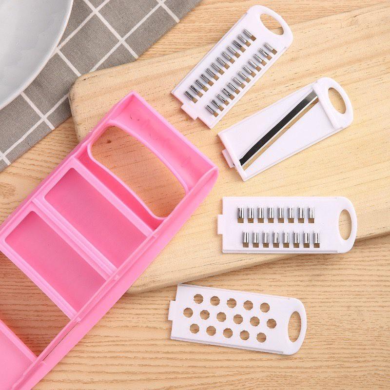 Dụng Cụ Nạo, Bàn Nạo Rau Củ Quả Đa Năng 5 Trong 1 Tiện Lợi