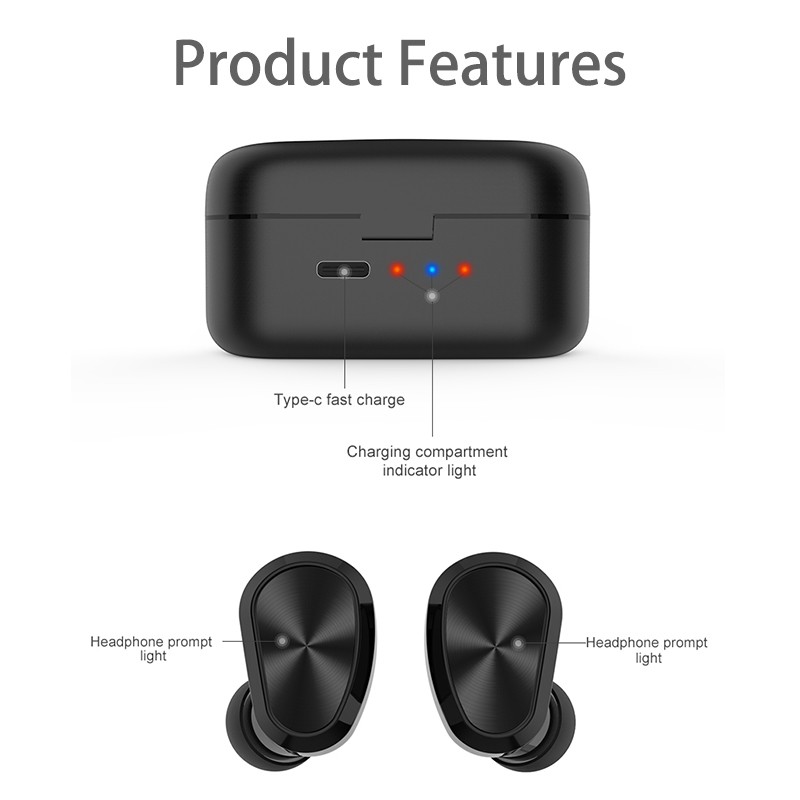 Tai nghe bluetooth không dây W9 đích thực Âm thanh CVC7.0 HIFI giảm tiếng ồn, thời lượng pin dài, đeo không đau