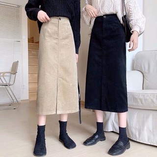 Chân váy nhung tăm cực ổn áp 🥰 cực hợp thu đông - Hàng order