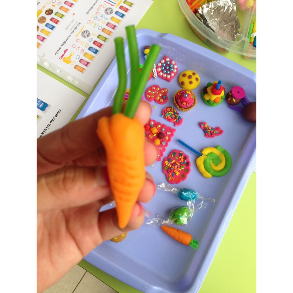 Bột nặn đất nặn an toàn TEDU - combo 2: Khu vườn của bé