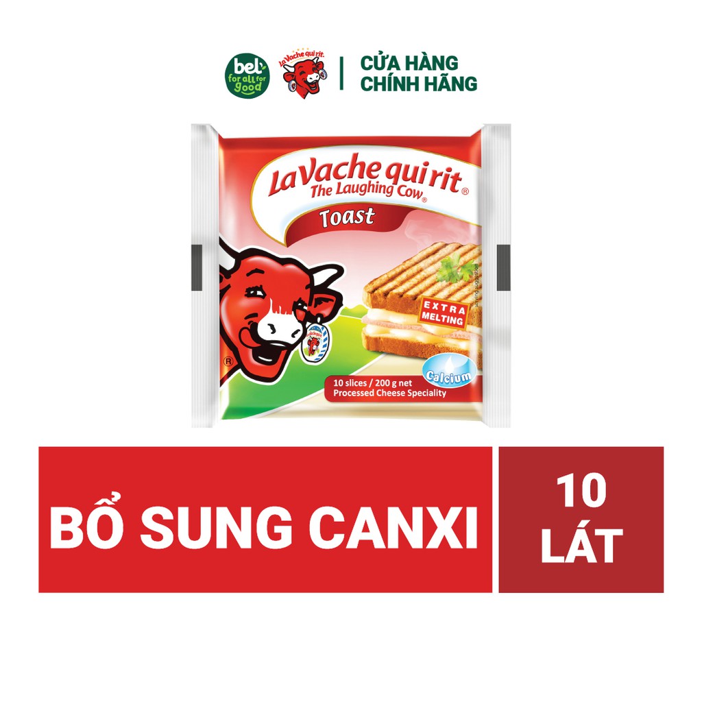 Phô Mai Lát Con Bò Cười Toast Gói 200G