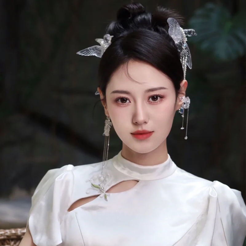 [Aishang Xinh Đẹp] Cài Tóc Phối Tua Rua Phụ Kiện Chụp Ảnh Cưới / Cô Dâu Nghệ Thuật Phong Cách Mới