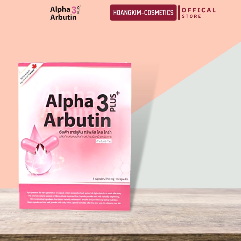 Viên kích trắng chống nắng Alpha Arbutin 3 Plus 10 viên/vỉ