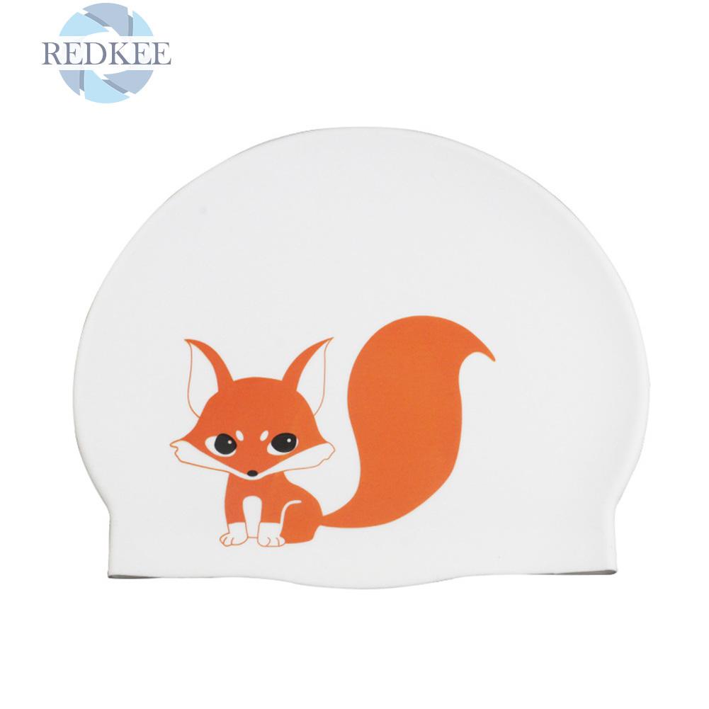 Mũ Bơi Bằng Silicone Chống Thấm Nước Hình Hoạt Hình Đáng Yêu Cho Người Lớn