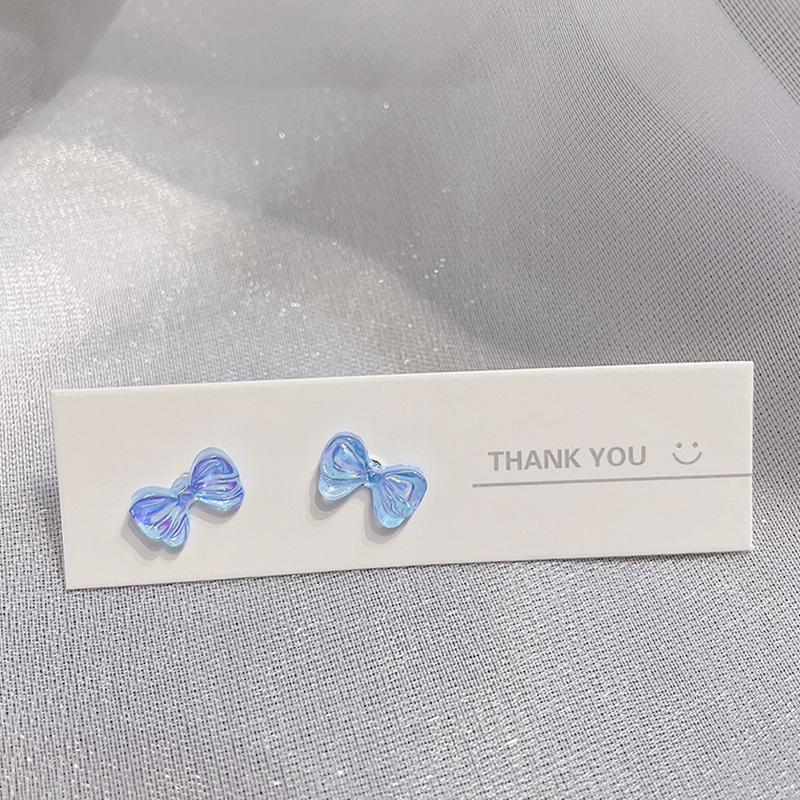 Khuyên tai hình nơ nhiều màu sắc tùy chọn xinh xắn cho nữ