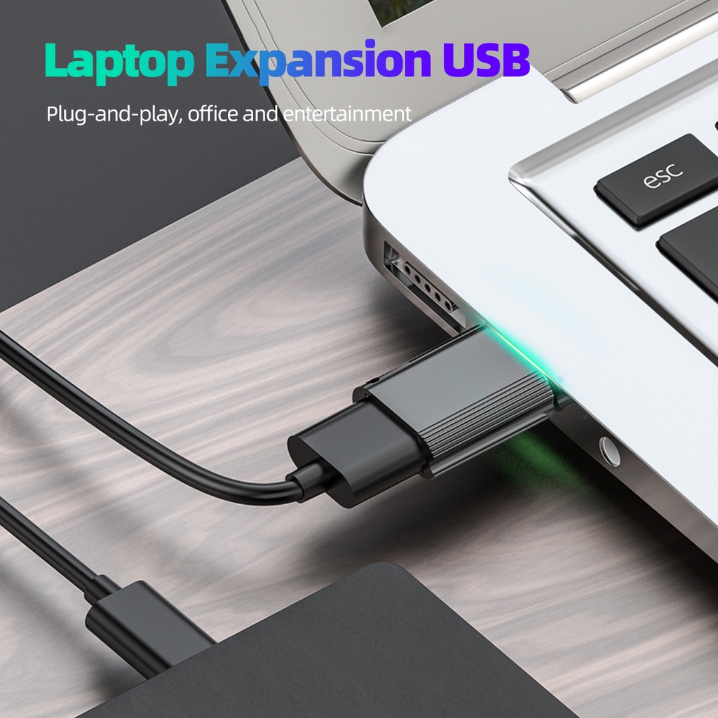 Đầu điều hợp OTG loại C qua USB 3.0 OTG có dây buộc dạng xích
