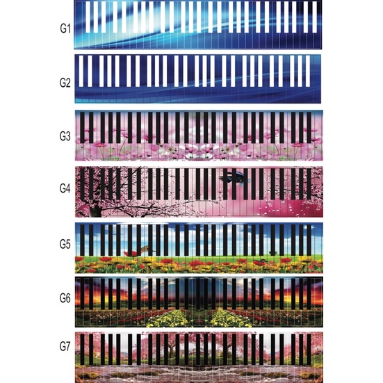 Decal dán phím đàn Organ