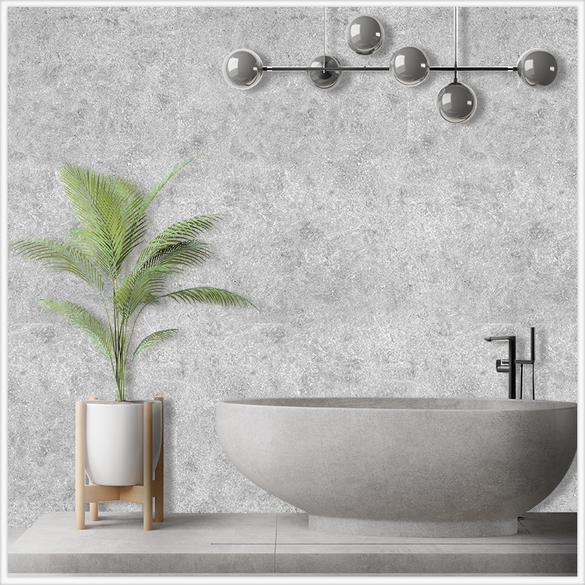 Decal Dán Tường Giả Xi Măng  - Giấy Dán Tường Giả Xi Măng Kích Thước 60*150Cm Cắt Sẵn Từng Tấm