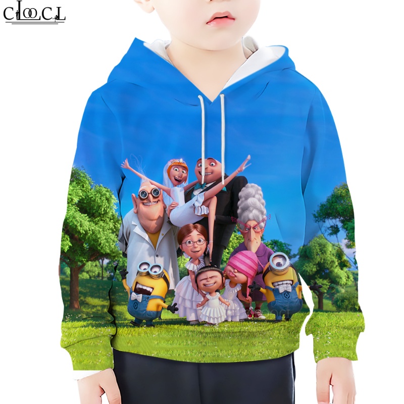 Áo Hoodie In Hình Minion Thời Trang Dành Cho Trẻ Em