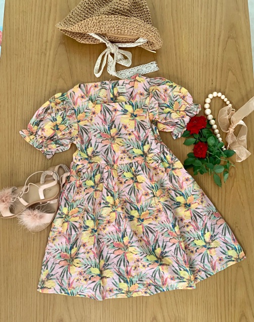 Đầm Cheek xuất Hàn bé gái