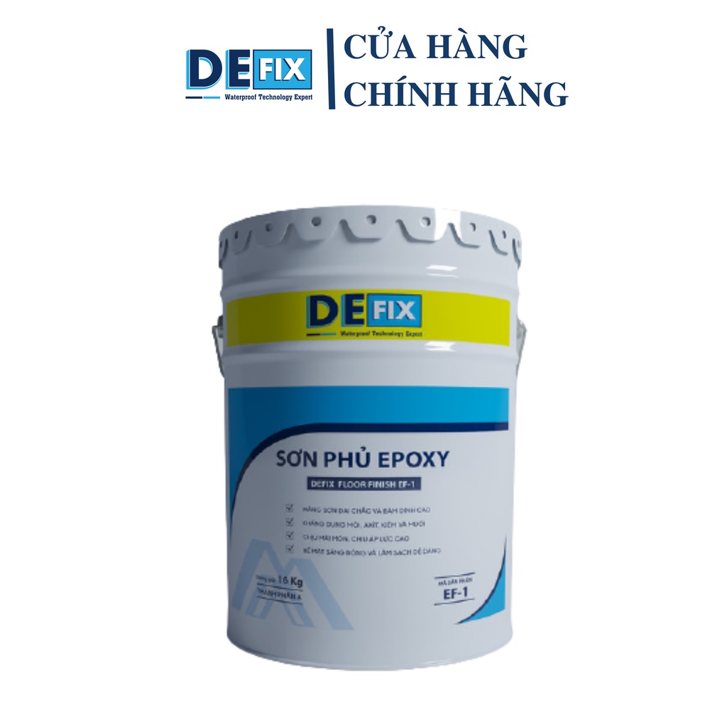 Sơn phủ EPOXY, Sơn sàn công nghiệp DEFIX EF-1 loại 5kg