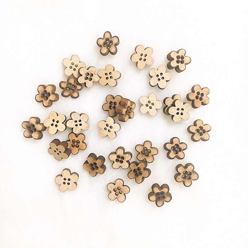 Nút gỗ hoa 5 cánh