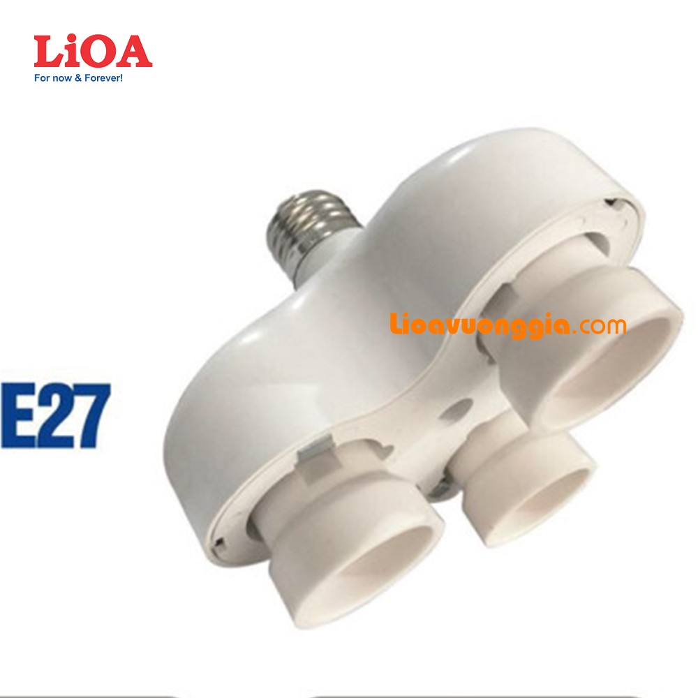 Đui đèn chia 3 đầu LiOA E27