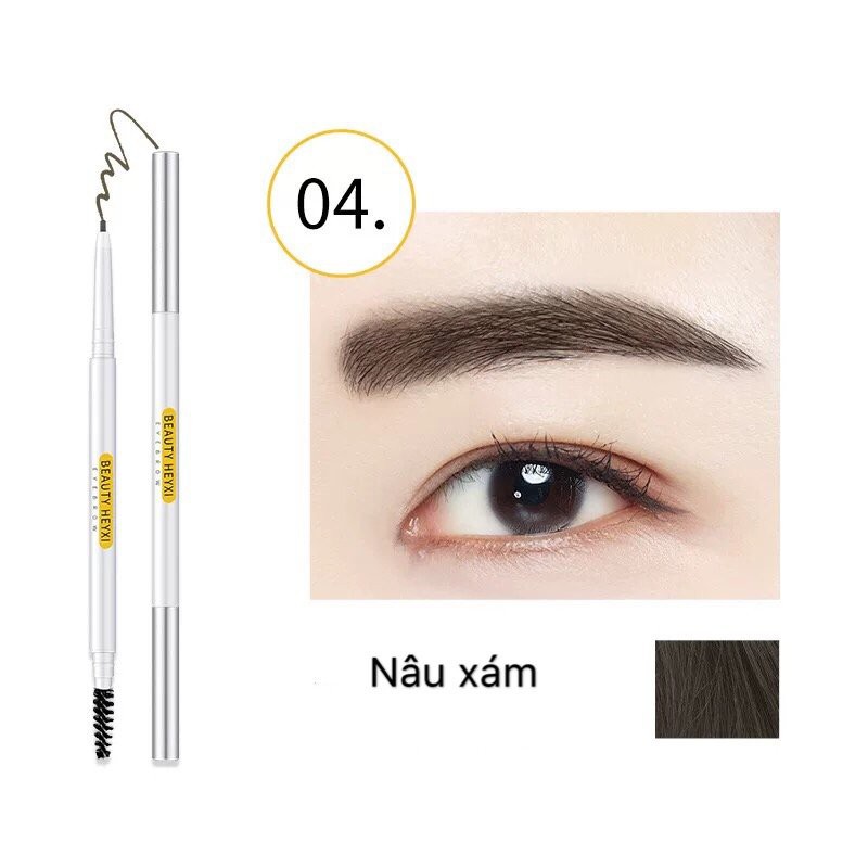 Chì kẻ mày 2 đầu nét mảnh HEYXI Verythin Eyebrow Pencil | BigBuy360 - bigbuy360.vn
