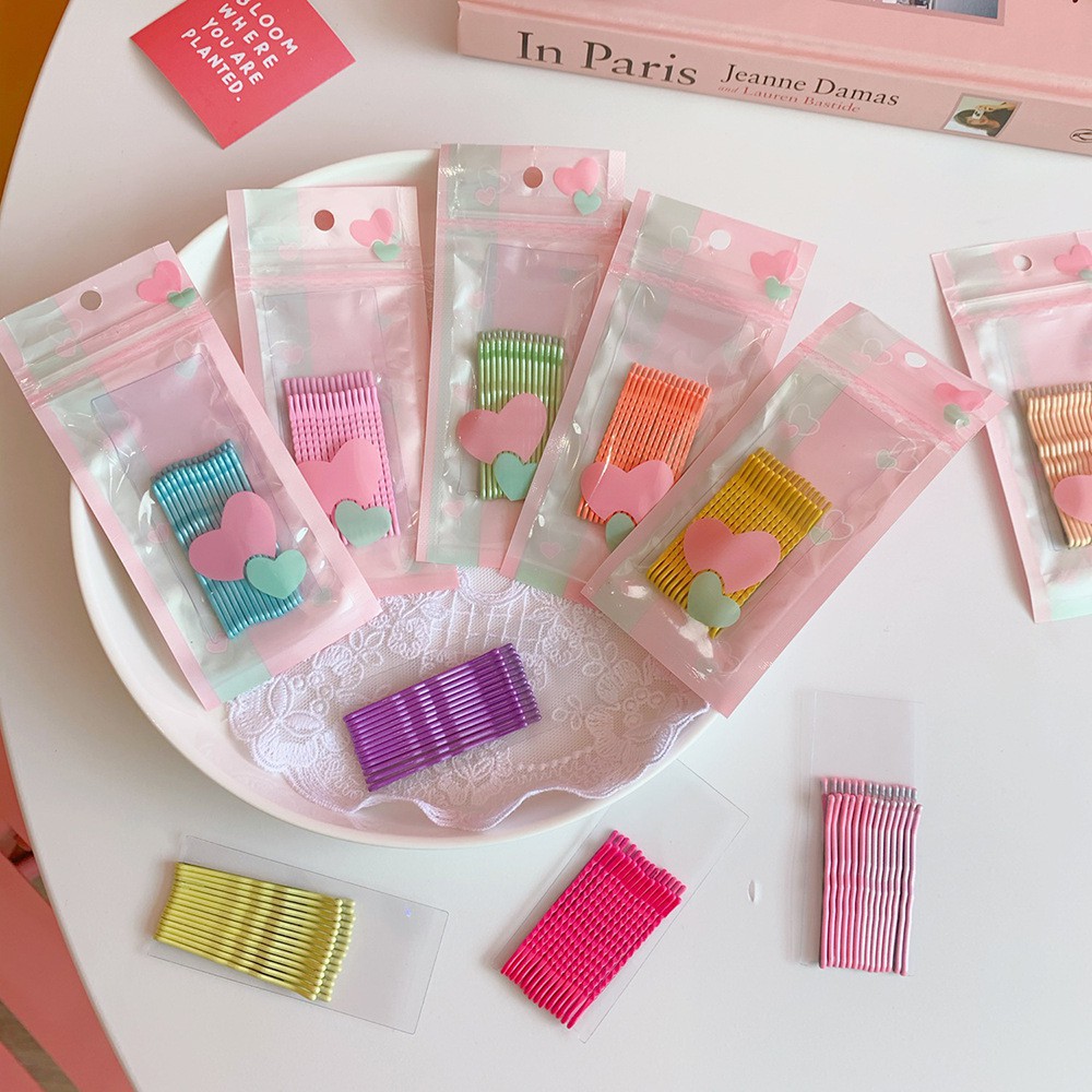Set 14 kẹp tăm, kẹp tóc Hàn Quốc nhiều màu xinh xắn đáng yêu